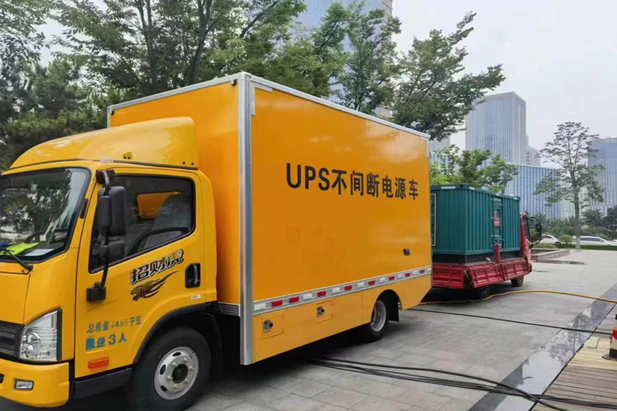 古塔发电机租赁施工现场